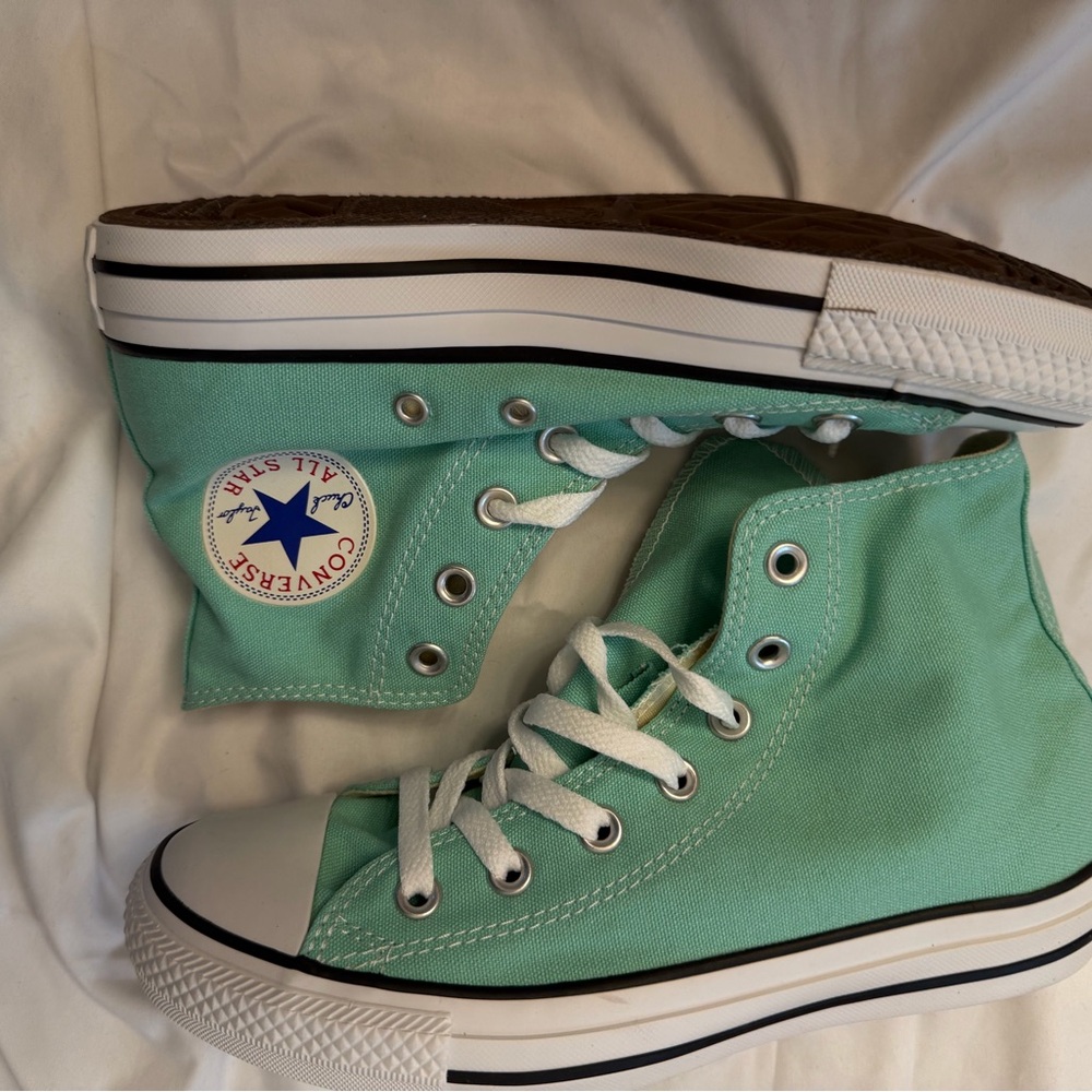 Converse Mint Green High-Top Sneakers